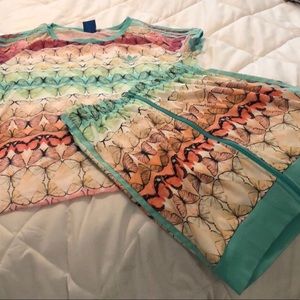 Adidas butterfly skirt set